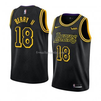 Maillot Los Angeles Lakers Joel Berry Ii Ville 2018 Noir