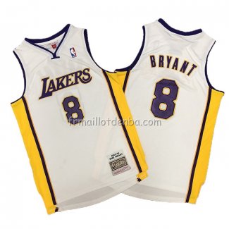 Maillot Los Angeles Lakers Kobe Bryant Hardwood Classics Blanc