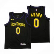 Maillot Los Angeles Lakers Kyle Kuzma NO 0 Ville 2019-20 Noir