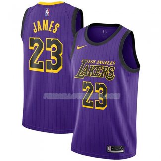 Maillot Los Angeles Lakers Lebron James Ciudad 2018 Volet