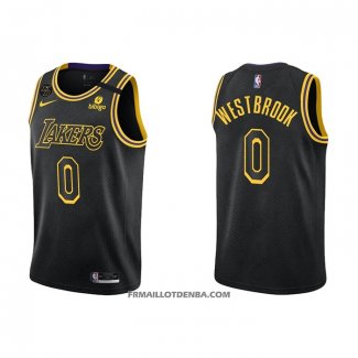 Maillot Los Angeles Lakers Russell Westbrook NO 0 Mamba 2021-22 Noir