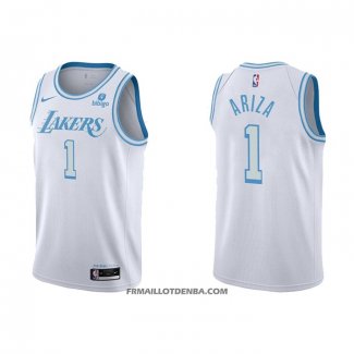 Maillot Los Angeles Lakers Trevor Ariza NO 1 Ville 2021-22 Blanc