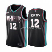 Maillot Memphis Grizzlies Ja Morant 20th Classic Noir