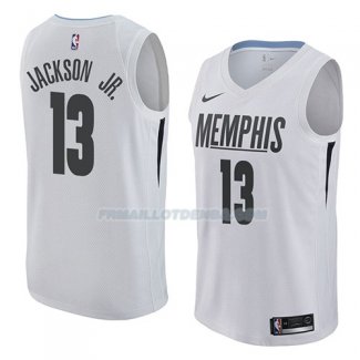 Maillot Memphis Grizzlies Jaren Jackson Jr. Ciudad 2018 Blanc