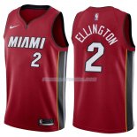 Maillot Miami Heat Wayne Ellington Statehombret 2017-18 2 Rojo