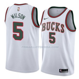 Maillot Milwaukee Bucks D.j. Wilson Classic 2018 Blanc