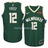 Maillot Basket Milwaukee Bucks Jabari Parker Motorcycles Harlry 2017-18 12 Vert