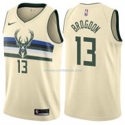 Maillot Milwaukee Bucks Malcolm Brogdon Ville 13 Creme