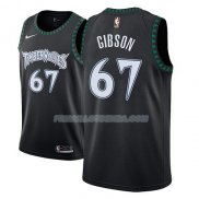 Maillot Minnesota Timberwolves Taj Gibson Classic 2018 Noir