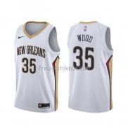 Maillot New Orleans Pelicans Christian Wood Association Blanc