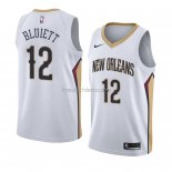 Maillot New Orleans Pelicans Trevon Bluiett Association 2018 Blanc