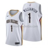 Maillot New Orleans Pelicans Zion Williamson Association 2019-20 Blanc