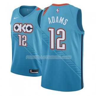 Maillot Oklahoma City Thunder Steven Adams Ciudad 2018-19 Bleu