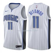 Maillot Orlando Magic Bismack Biyombo Association 2017-18 11 Blancoo