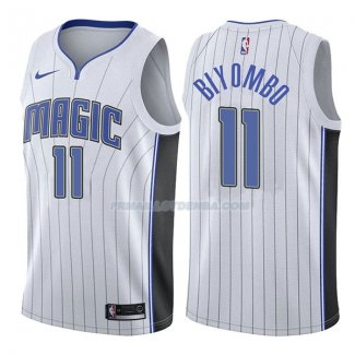 Maillot Orlando Magic Bismack Biyombo Association 2017-18 11 Blancoo