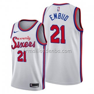 Maillot Philadelphia 76ers Joel Embiid Classic 2019-20 Blanc