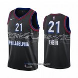Maillot Philadelphia 76ers Joel Embiid Ville 2020-21 Noir