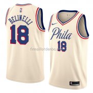 Maillot Philadelphia 76ers Marco Belinelli Ville 2018 Crema