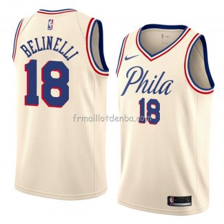 Maillot Philadelphia 76ers Marco Belinelli Ville 2018 Crema