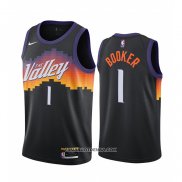 Maillot Phoenix Suns Devin Booker Ville 2020-21 Noir