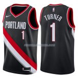 Maillot Portland Trail Blazers Evan Turner Icon 2017-18 1 Negro