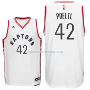 Maillot Basket Toronto Raptors 2017-18 Poeltl 42 Blanco