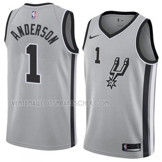 Maillot San Antonio Spurs Kyle Anderson Statement 2018 Gris