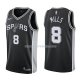 Maillot San Antonio Spurs Patty Mills Swingman Icon 2017-18 8 Negro