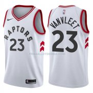 Maillot Toronto Raptors F2017-18 Rojo Vanvleet Association 2017-18 23 Blancoo