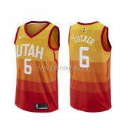 Maillot Utah Jazz Rayjon Tucker Ville Orange