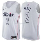 Maillot Washington Wizards John Wall Ville 2 Blanc