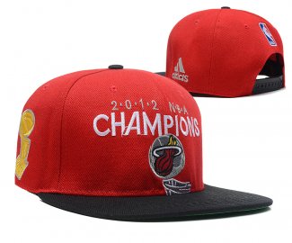 NBA Miami Heat Casquette Rouge Noir 2010