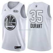 Maillot All Star 2018 Golden State Warriors Kevin Durant 35 Blanc