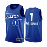 Maillot All Star 2021 Orleans Pelicans Zion Williamson Bleu