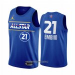 Maillot All Star 2021 Philadelphia 76ers Joel Embiid Bleu