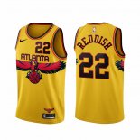 Maillot Atlanta Hawks Cam Reddish NO 22 Ville 2021-22 Jaune