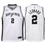 Maillot Basket Authentique Enfant San Antonio Spurs Leonard 2017-18 2 Blanc