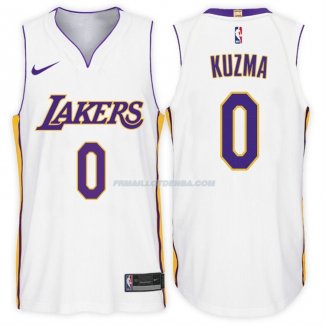 Maillot Basket Authentique Los Angeles Lakers Kuzma 2017-18 0 Blanc