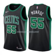Maillot Boston Celtics Greg Monroe Statehombret 2017-18 55 Negro