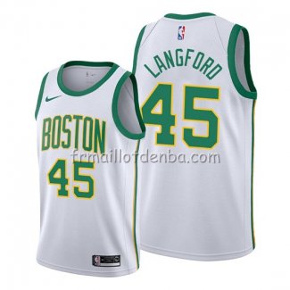 Maillot Boston Celtics Romeo Langford Ville 2019-20 Blanc