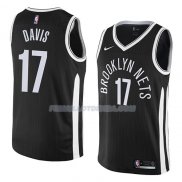 Maillot Brooklyn Nets Ed Davis Ciudad 2018 Noir Noir