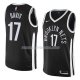 Maillot Brooklyn Nets Ed Davis Ciudad 2018 Noir Noir