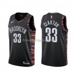 Maillot Brooklyn Nets Nicolas Claxton Ville 2019-20 Noir