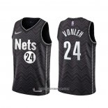 Maillot Brooklyn Nets Noah Vonleh Earned 2020-21 Noir