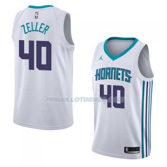 Maillot Charlotte Hornets Cody Zeller Association 2018 Blanc