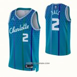 Maillot Charlotte Hornets Lamelo Ball NO 2 Ville 2021-22 Bleu