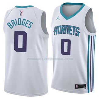 Maillot Charlotte Hornets Miles Bridges Association 2018 Blanc