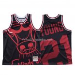 Maillot Chicago Bulls Thaddeus Young Mitchell & Ness Big Face Noir