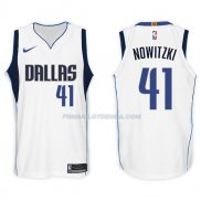 Maillot Dallas Mavericks Dirk Nowitzki 2017-18 41 Blancoo