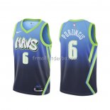 Maillot Dallas Mavericks Kristaps Porzingis Ville 2019-20 Bleu